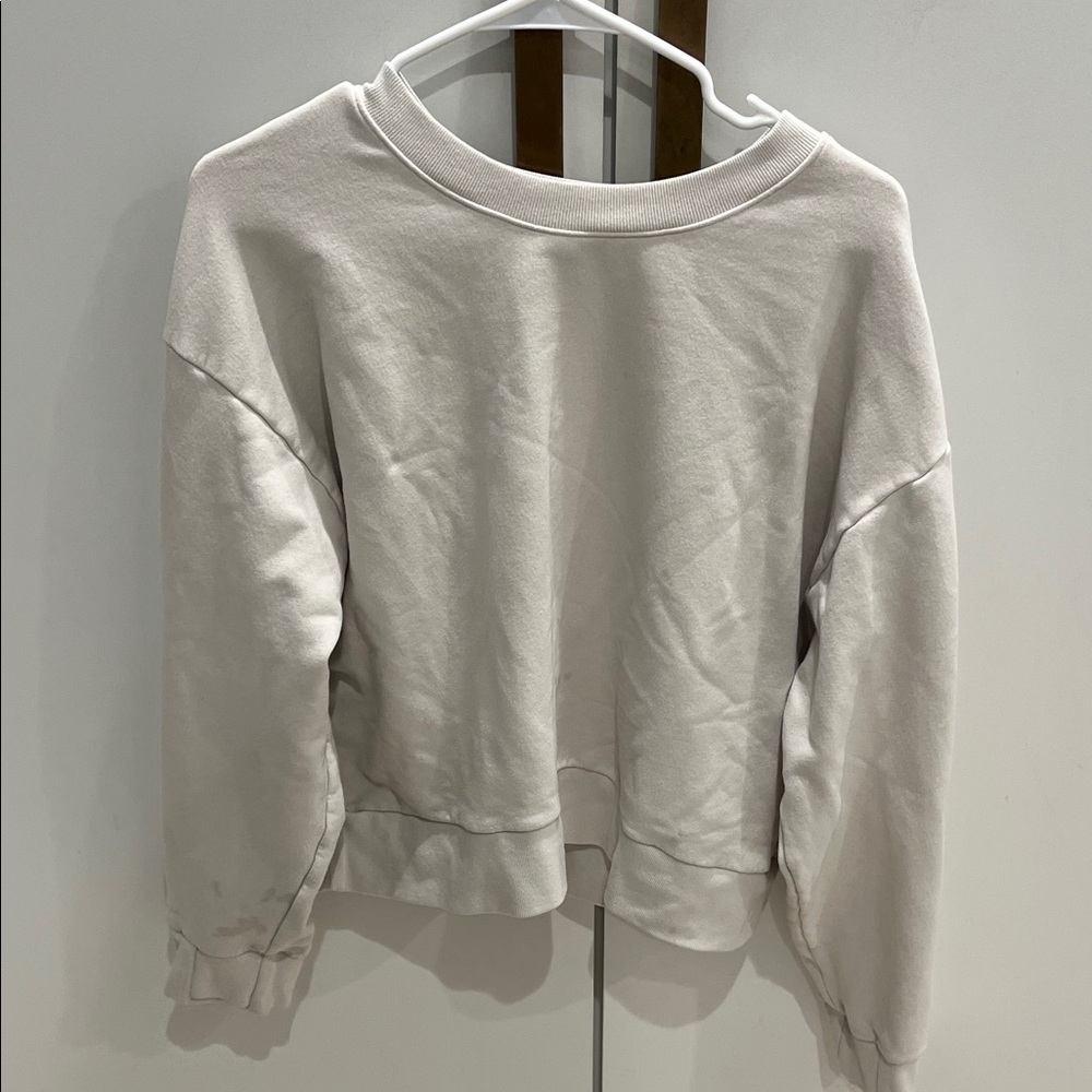 Athleta Off-White Crewneck Top